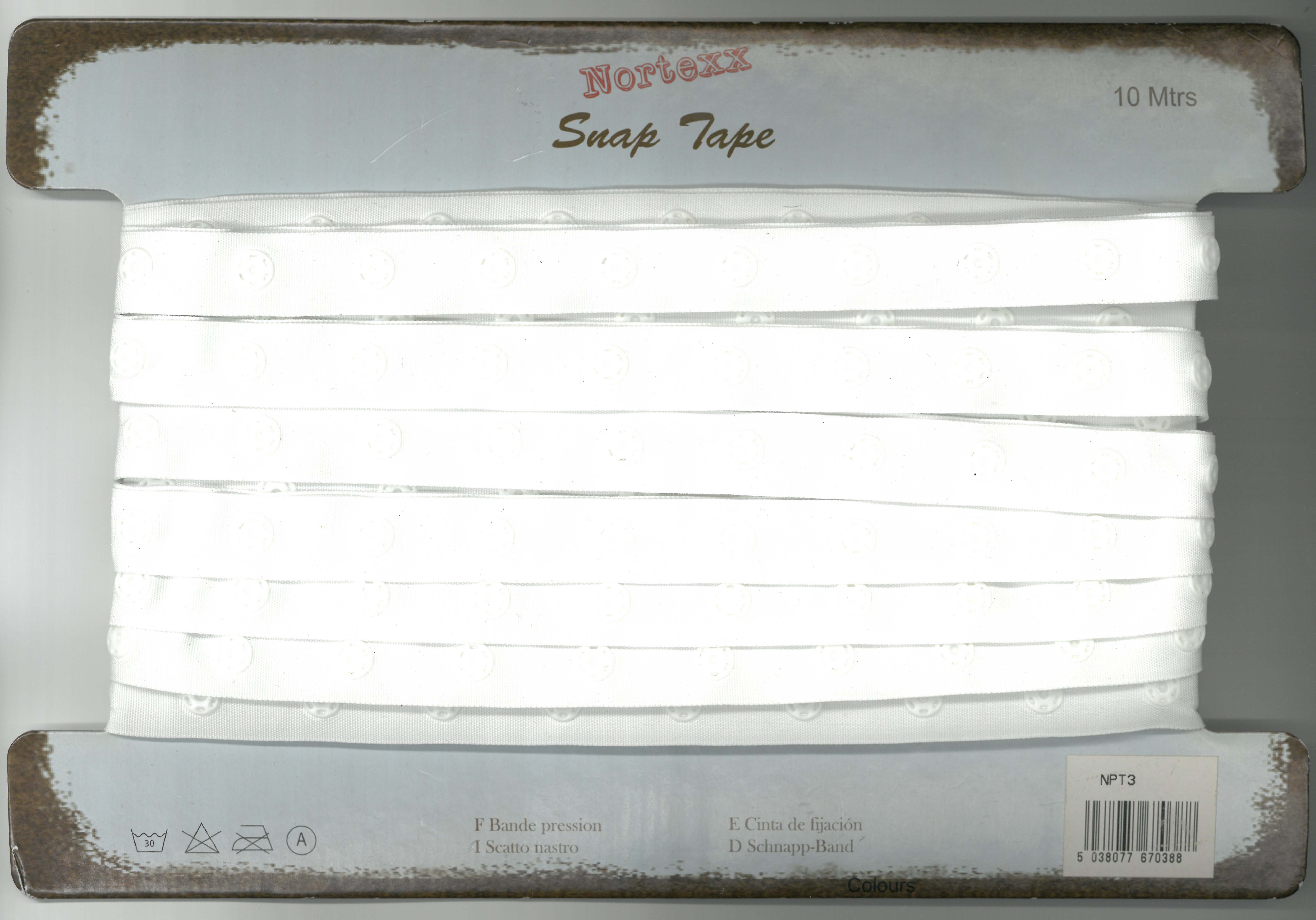 NARROW POPPER TAPE - WHITE
